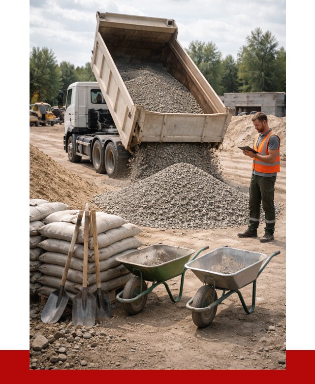 Доставка нерудных материалов в Новокузнецке от 1233 руб. | ПРОНЕРУДНвк