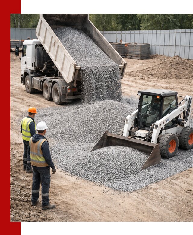 Доставка и продажа гранитного щебня фракции 0-5 в Новокузнецке