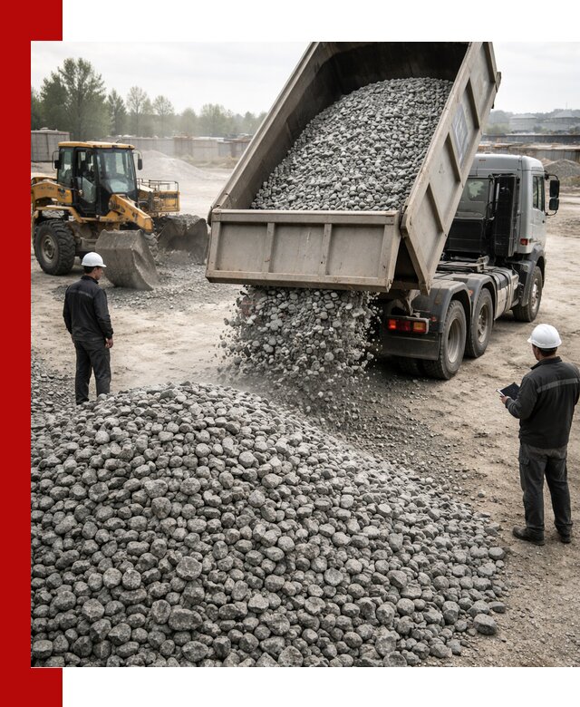 Доставка гранитного щебня фракции 20-40 в Новокузнецке