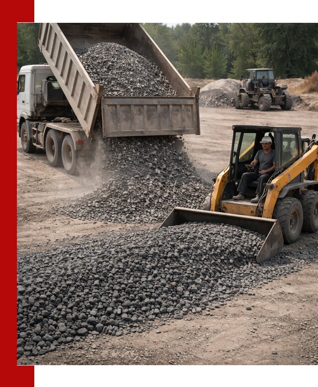 Гранитный щебень фракция 40-70 с доставкой в Новокузнецке