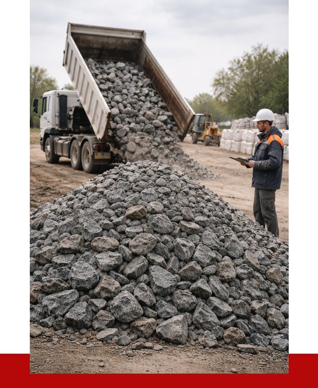 Гранитный щебень фракция 100-200 в Новокузнецке от 4315 р. ПРОНЕРУДНвк