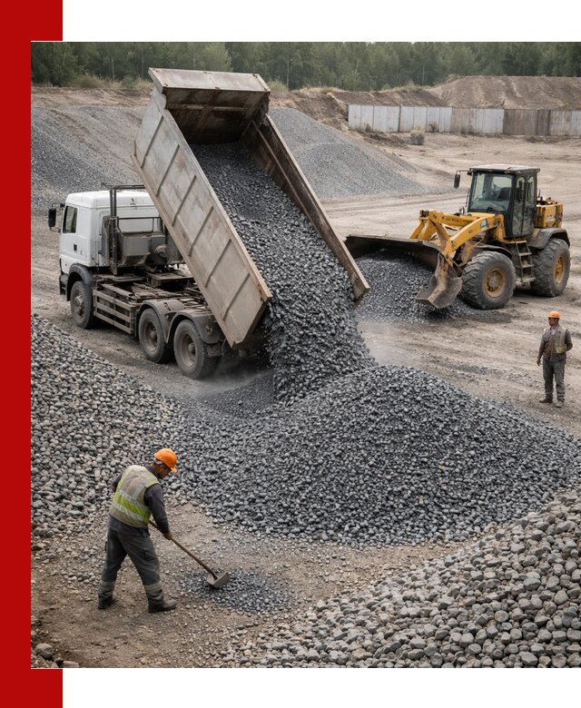 Щебень габбро-диабаз фр. 5-20 с доставкой в Новокузнецке