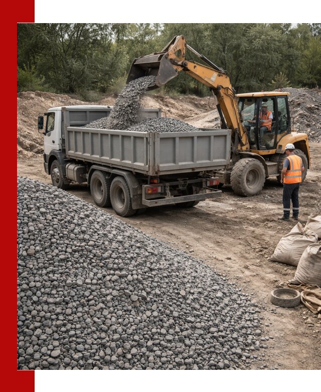 Доставка гравийного щебня в Новокузнецке оптом и в розницу