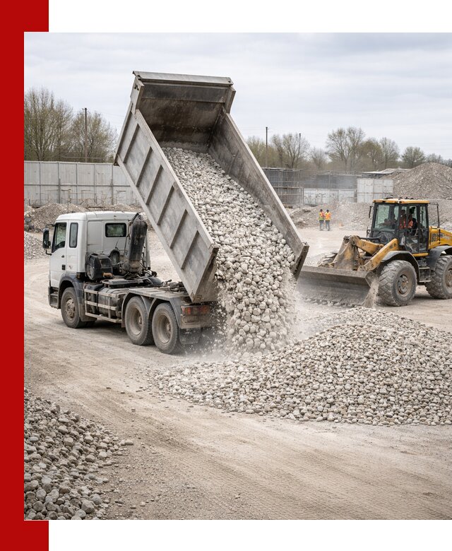 Доставка и продажа известнякового щебня в Новокузнецке