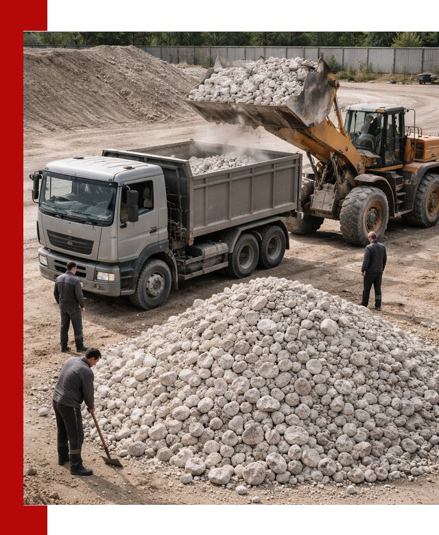 Известняковый щебень фракция 70–150 с доставкой в Новокузнецке