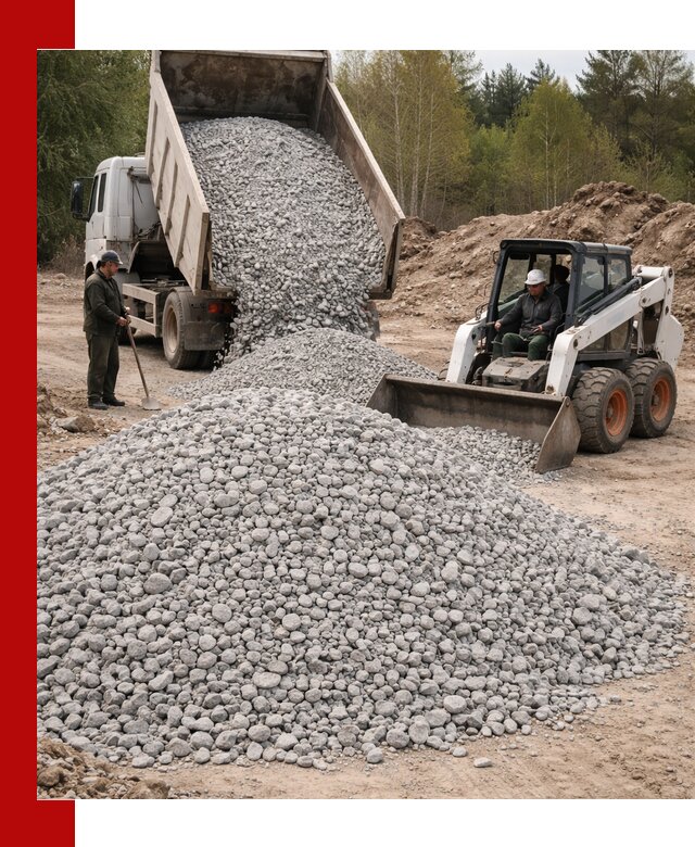 Доставка доломитового щебня в Новокузнецке напрямую от карьера
