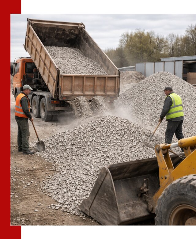 Доломитовый щебень фракции 5-20 с доставкой в Новокузнецке