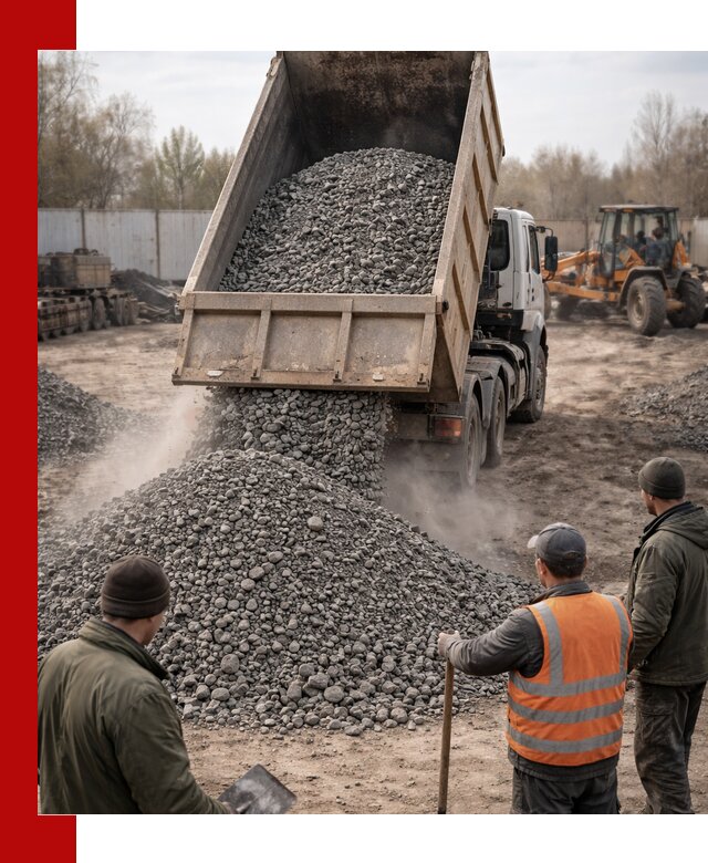 Доставка шлакового щебня в удобные сроки по выгодной цене в Новокузнецке