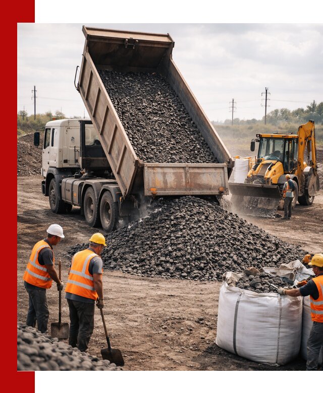 Шлаковый щебень фракция 40-70 с доставкой в Новокузнецке