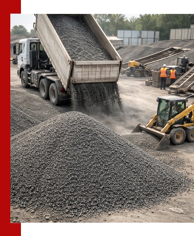 Вторичный щебень фракция 0–5 с доставкой в Новокузнецке