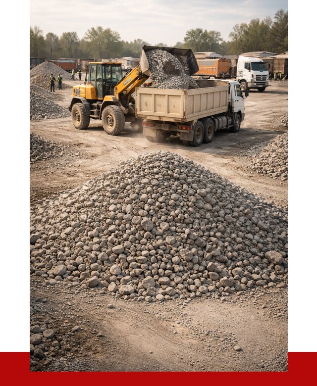 Вторичный щебень фракция 40-70 в Новокузнецке от 1788 р, ПРОНЕРУДНвк