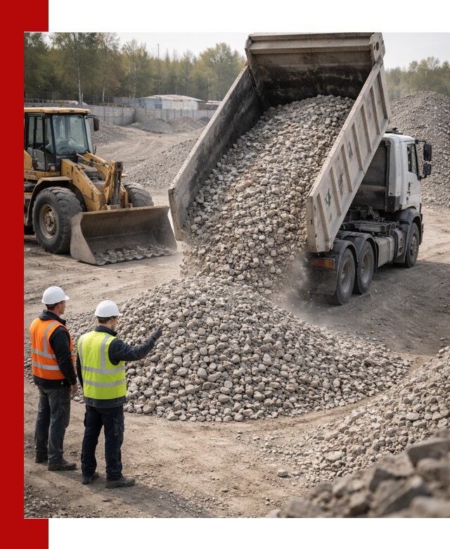 Вторичный щебень фракция 40–70 доставка в Новокузнецке