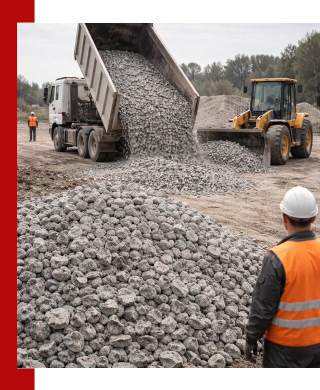 Доставка бетонного щебня фракции 20-40 в Новокузнецке