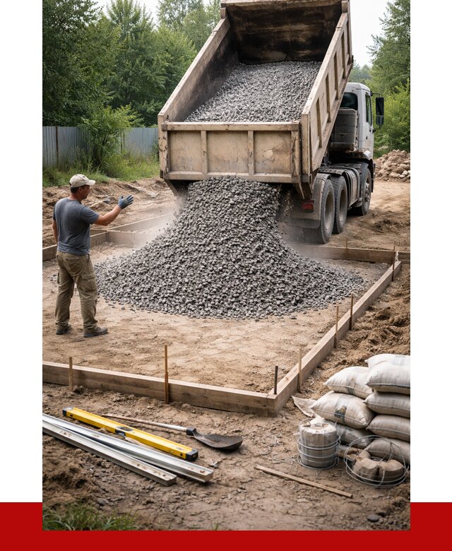 Купить щебень для фундамента в Новокузнецке от 4623 р. | ПРОНЕРУДНвк