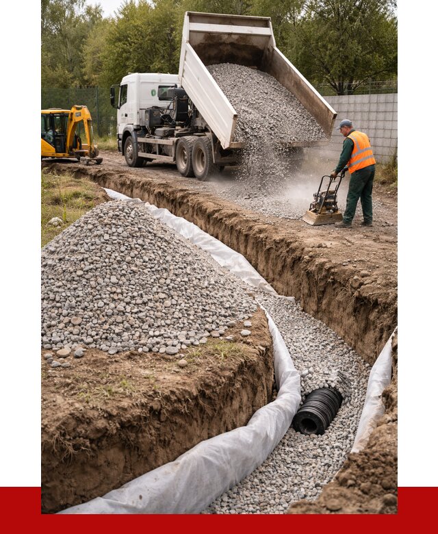 Щебень для дренажа в Новокузнецке от 1901 р., ПРОНЕРУДНвк доставка