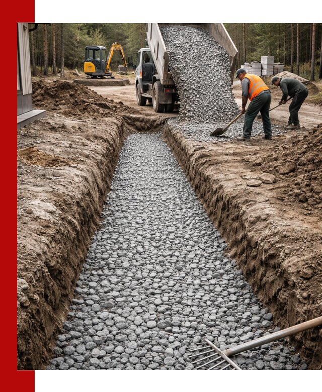 Щебень для дренажа с доставкой в Новокузнецке высокого качества