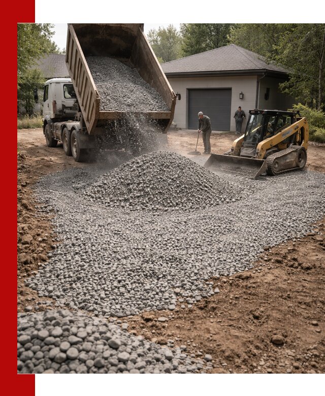 Щебень для парковки в Новокузнецке: доставка и укладка качественного материала