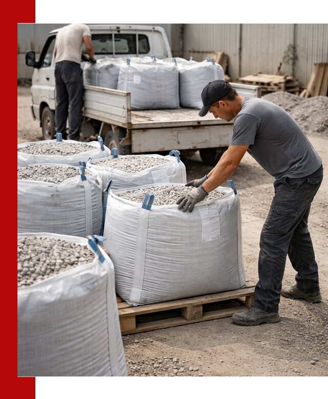 Доставка щебня в мешках по выгодным ценам в Новокузнецке