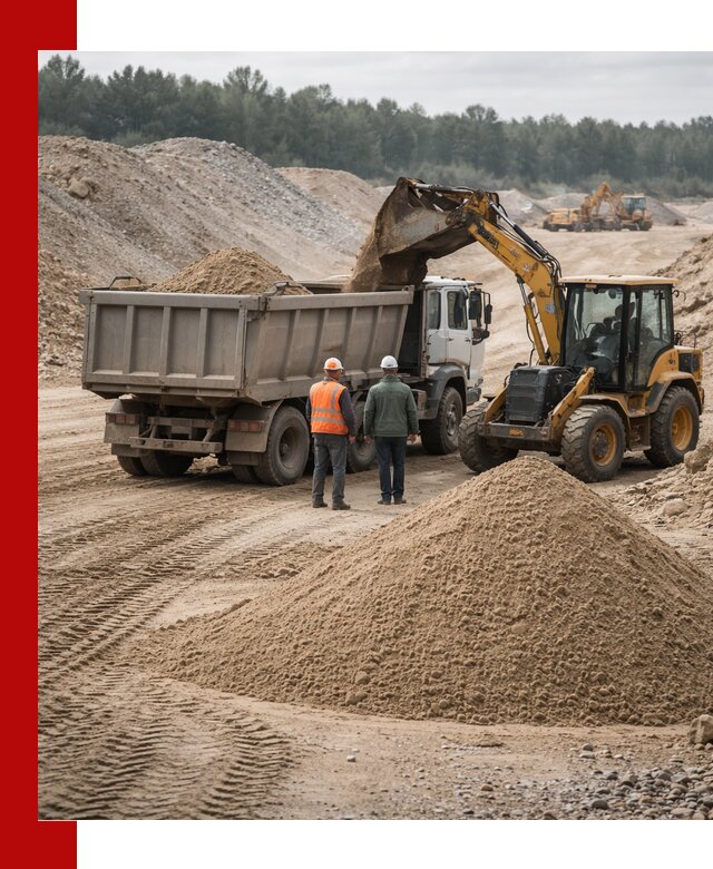 Карьерный среднезернистый песок с доставкой в Новокузнецке