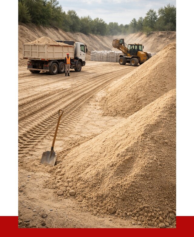 Карьерный песок мелкозернистый в Новокузнецке от 9247 р. | ПРОНЕРУДНвк