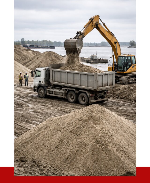 Купить речной песок навалом в Новокузнецке от 1849 р., ПРОНЕРУДНвк