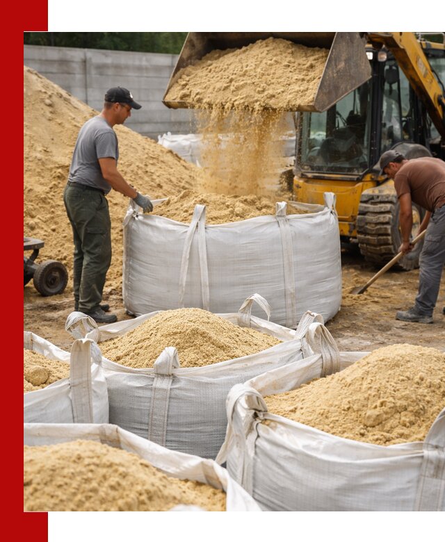 Поставка качественного песка для кладки в Новокузнецке