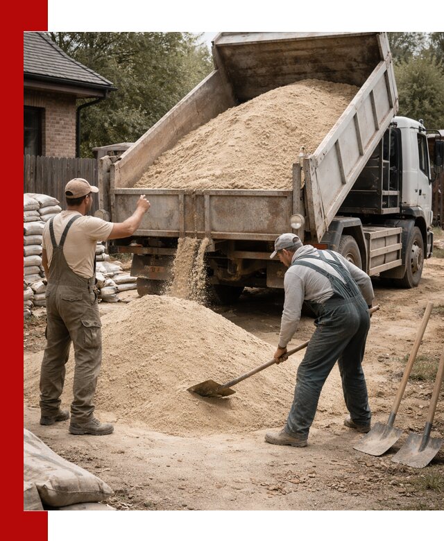 Песок для штукатурки с доставкой в Новокузнецке качественный и чистый