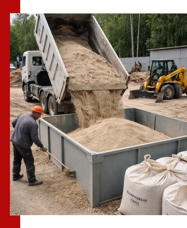 Кварцевый песок для фильтра в Новокузнецке — доставка и качество