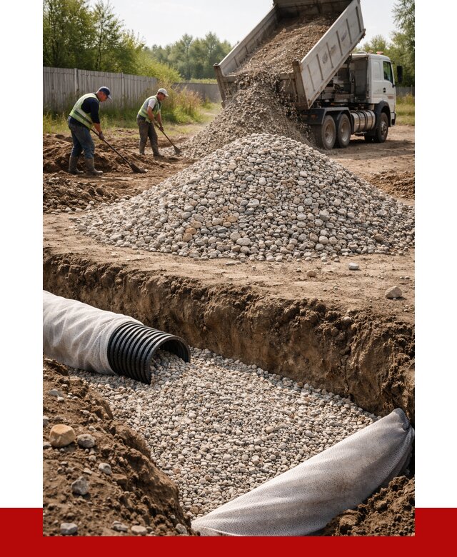 Гравий для дренажа в Новокузнецке от 2260 р., доставка ПРОНЕРУДНвк