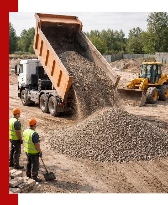Доставка щебёночно-песчаной смеси ЩПС С7 в Новокузнецке