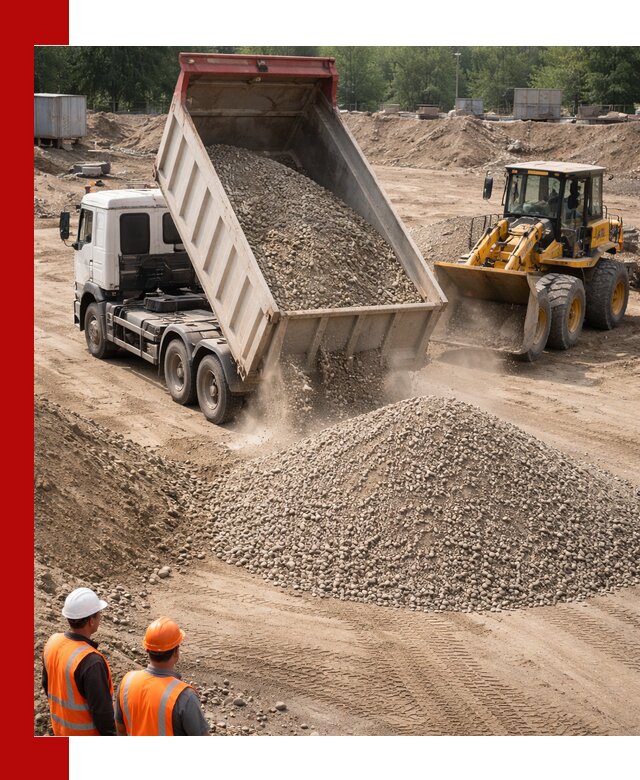 Щебень с песком (ЩГПС С2) с доставкой в Новокузнецке