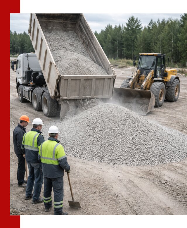 Известняковый отсев 0-5 доставка в Новокузнецке быстро и выгодно