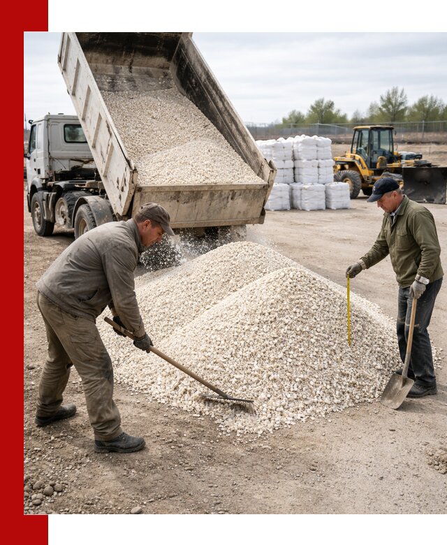 Мраморная крошка с доставкой и разгрузкой в Новокузнецке