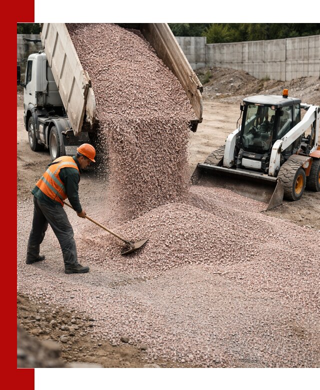 Крошка розовый гранит с доставкой в Новокузнецке от производителя