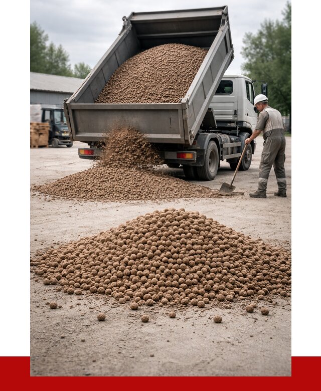 Керамзит с доставкой в Новокузнецке от 4315 р. за м3 | ПРОНЕРУДНвк