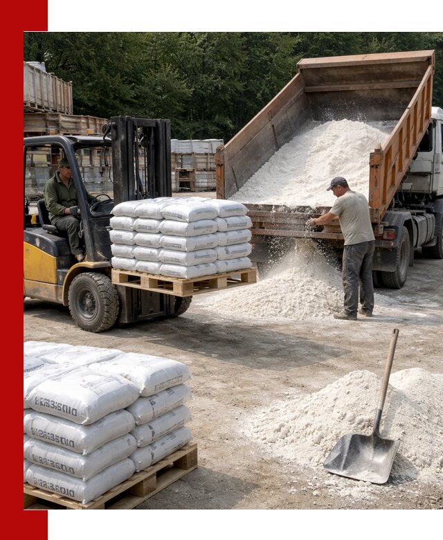 Доставка строительной извести оптом и в розницу в Новокузнецке