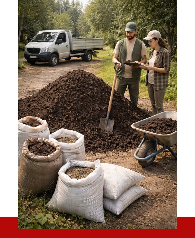 Купить грунт с доставкой в Новокузнецке от 4623 р. за м3 | ПРОНЕРУДНвк