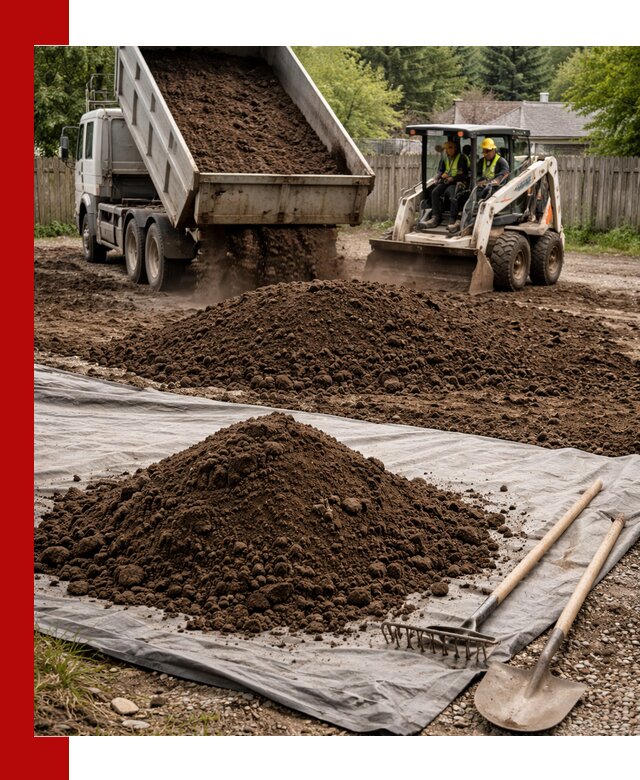 Грунт для отсыпки участка с доставкой в Новокузнецке