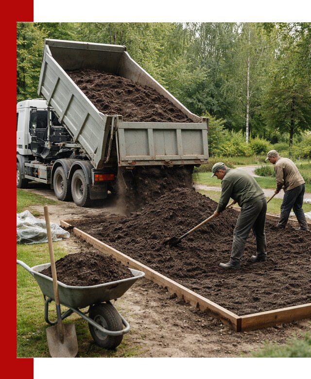 Доставка грунта для озеленения и благоустройства в Новокузнецке