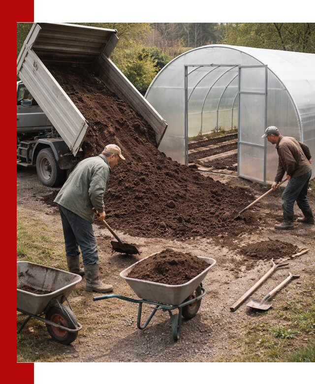 Грунт для теплицы с доставкой в Новокузнецке — плодородный субстрат под растения