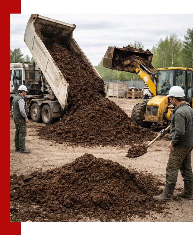 Доставка торфа оптом и в мешках в Новокузнецке