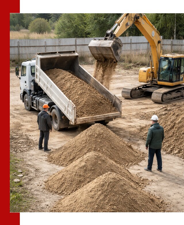 Доставка супеси вагонными и автопартиями в Новокузнецке