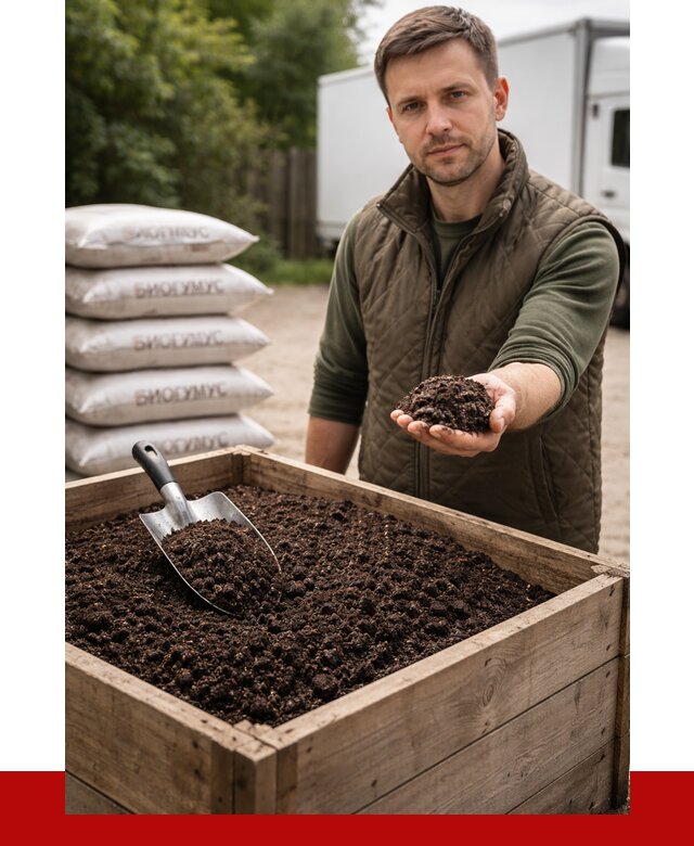 Купить биогумус в Новокузнецке с доставкой от 8733 р. за куб | ПРОНЕРУДНвк