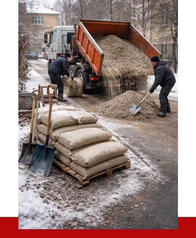 Противогололедные материалы оптом в Новокузнецке от 4315 р. | ПРОНЕРУДНвк