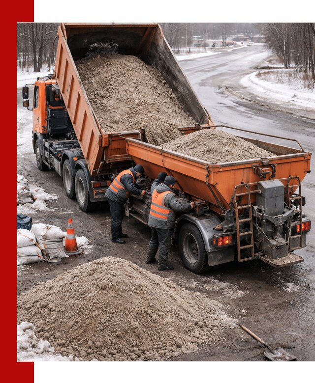 Поставка и вывоз пескосоля в Новокузнецке оптом и в розницу