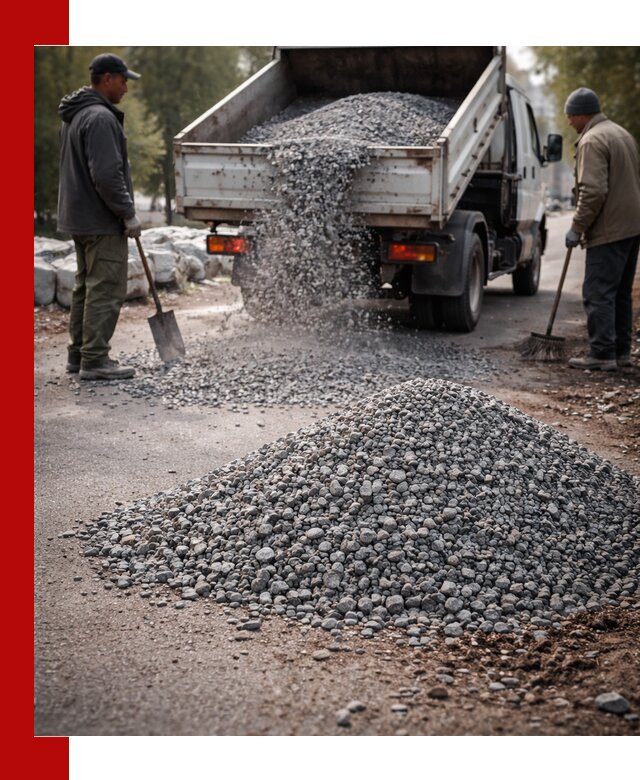 Гранитная крошка для посыпки дорог и тротуаров в Новокузнецке