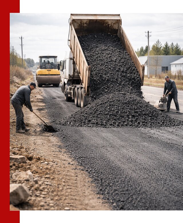 Асфальтовая крошка для дорог в Новокузнецке — поставка и доставка