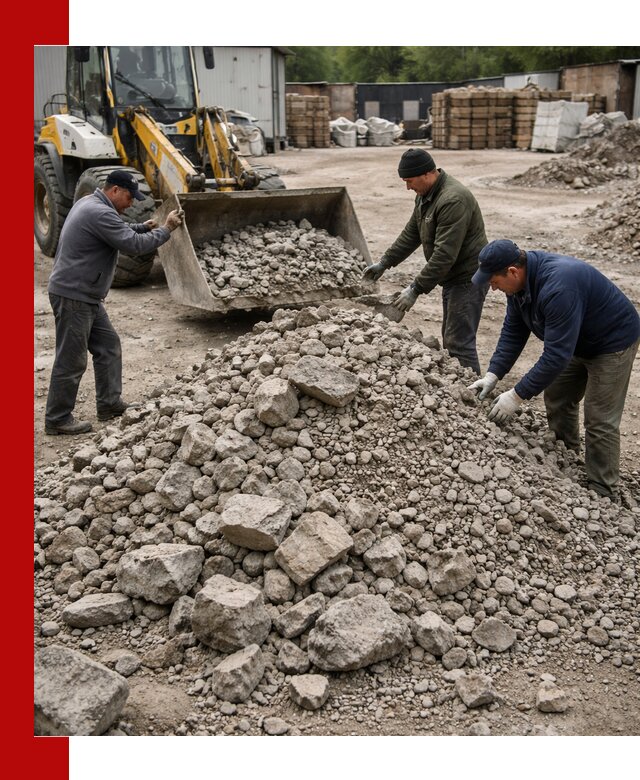 Демонтаж и вывоз бой бетона в Новокузнецке