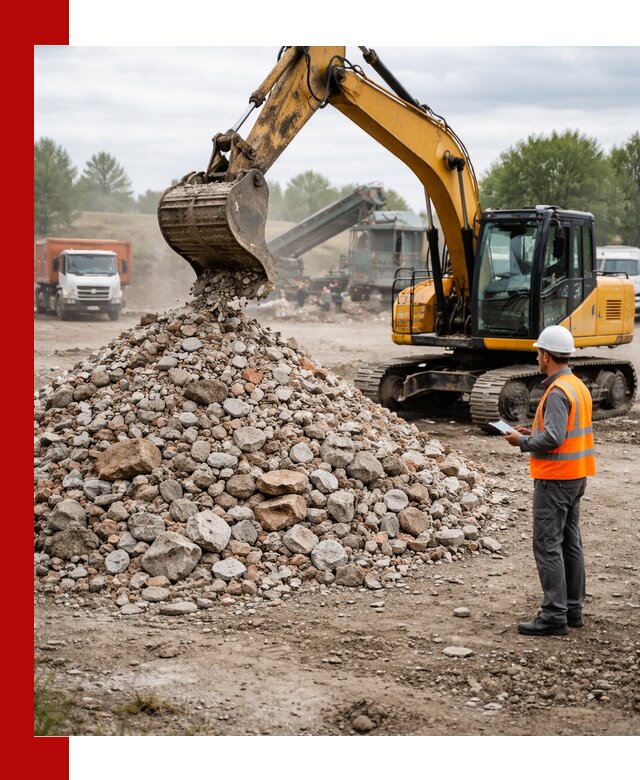 Доставка и вывоз строительного боя в Новокузнецке