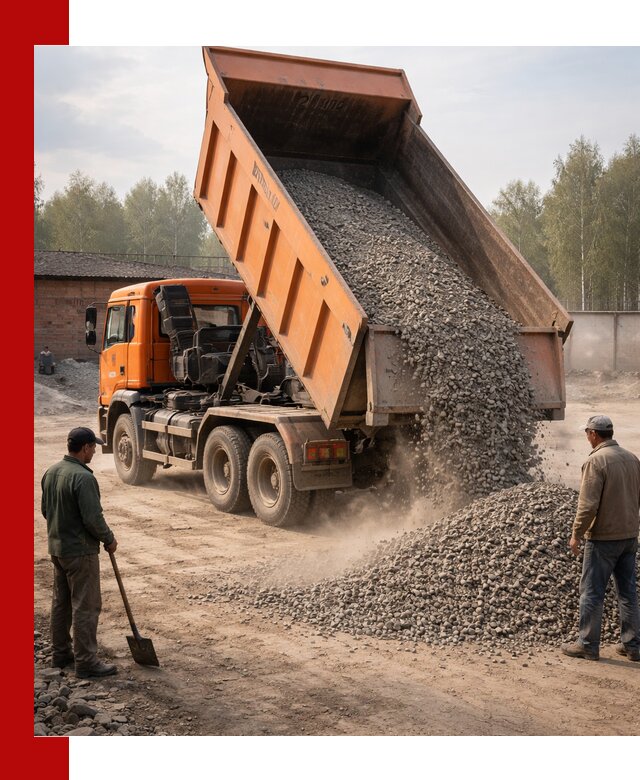 Доставка самосвалом 20 м3 в Новокузнецке быстро и надежно